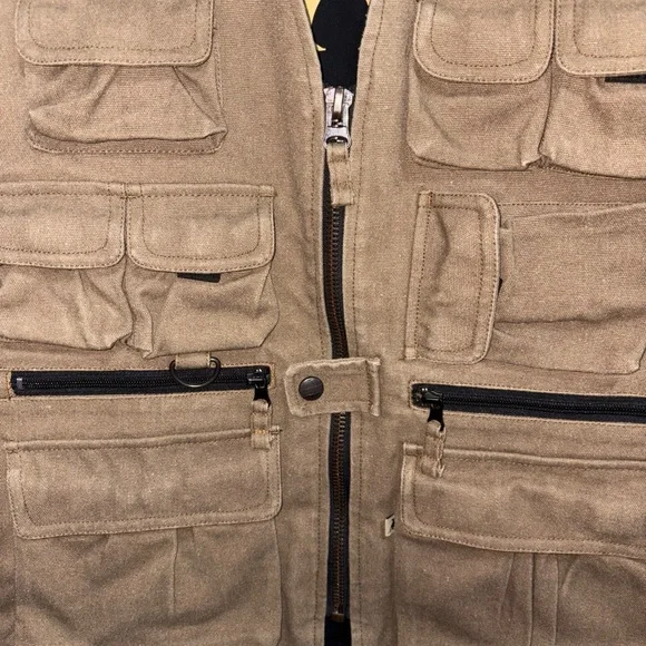 Kakadu Men's Brown Utility Vest - Picture 2 of 8